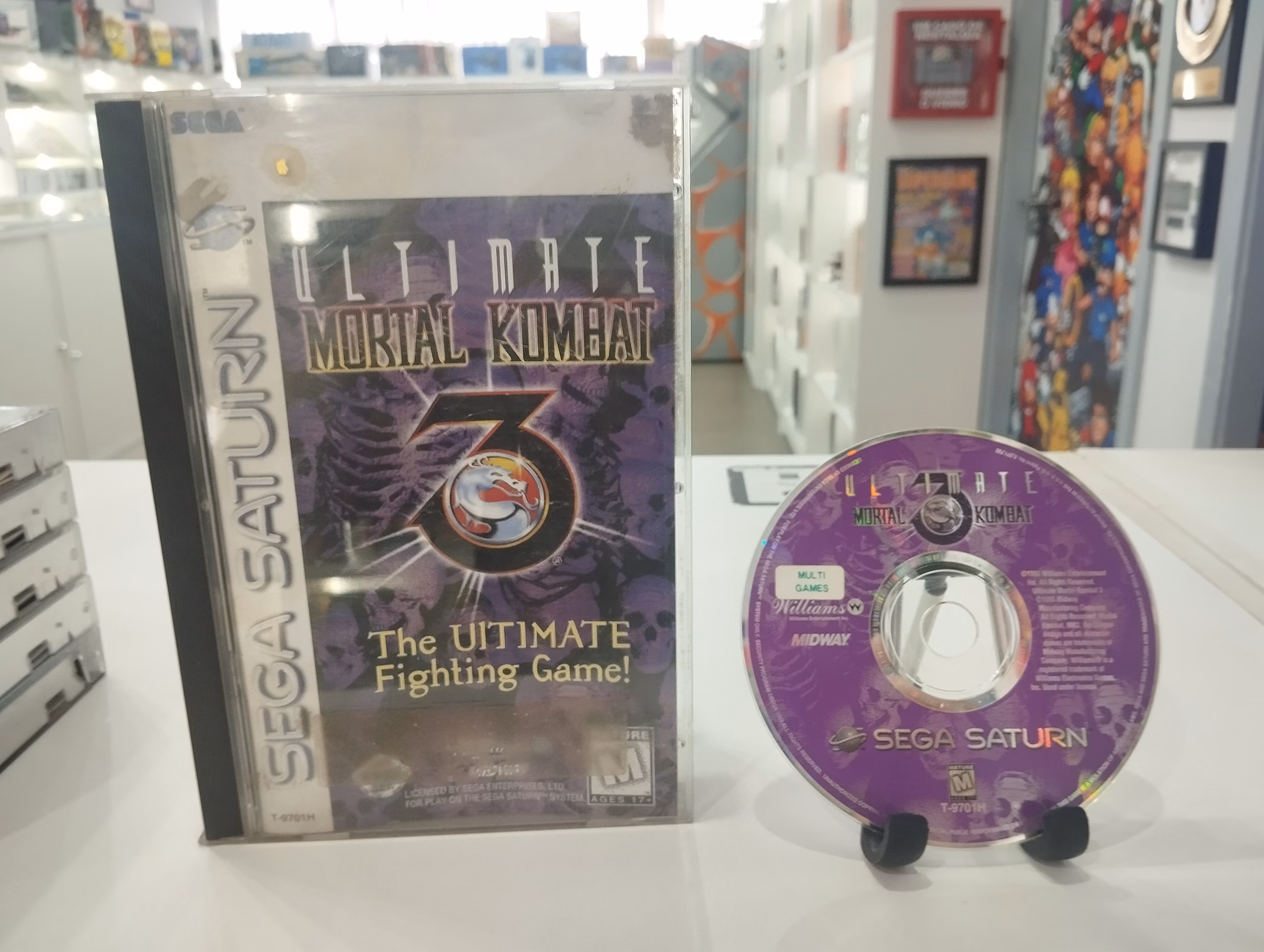 Ultimate Mortal Kombat 3 - Sega Saturn - Mídia vazada