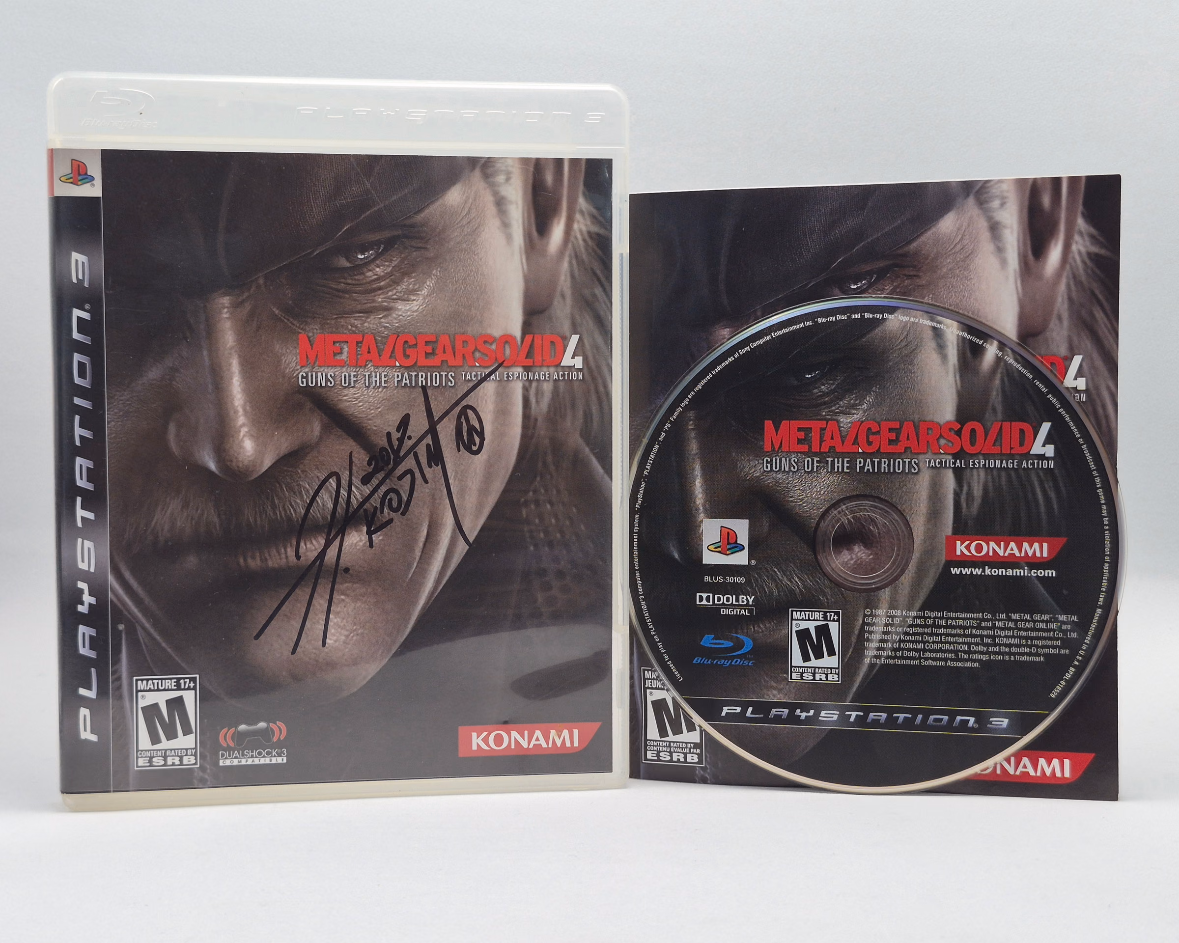Metal Gear Solid 4 Guns of the Patriots - PS3 (Autografado)