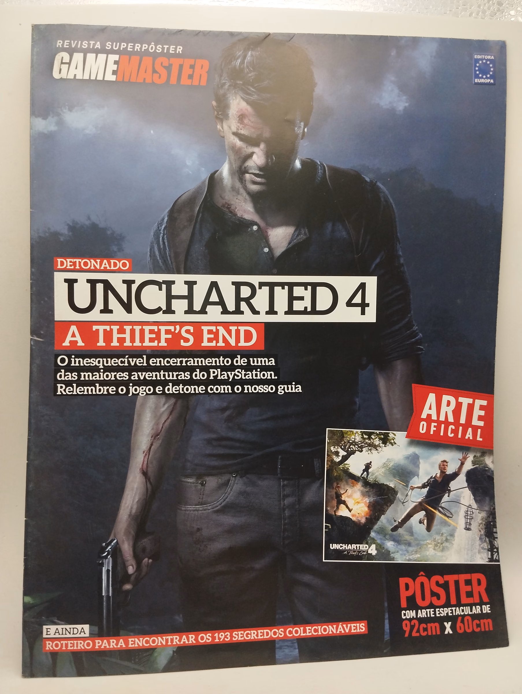 Revista Superpôster GameMaster Uncharted 4 A Thief's End - PlayStation - Uncharted 4