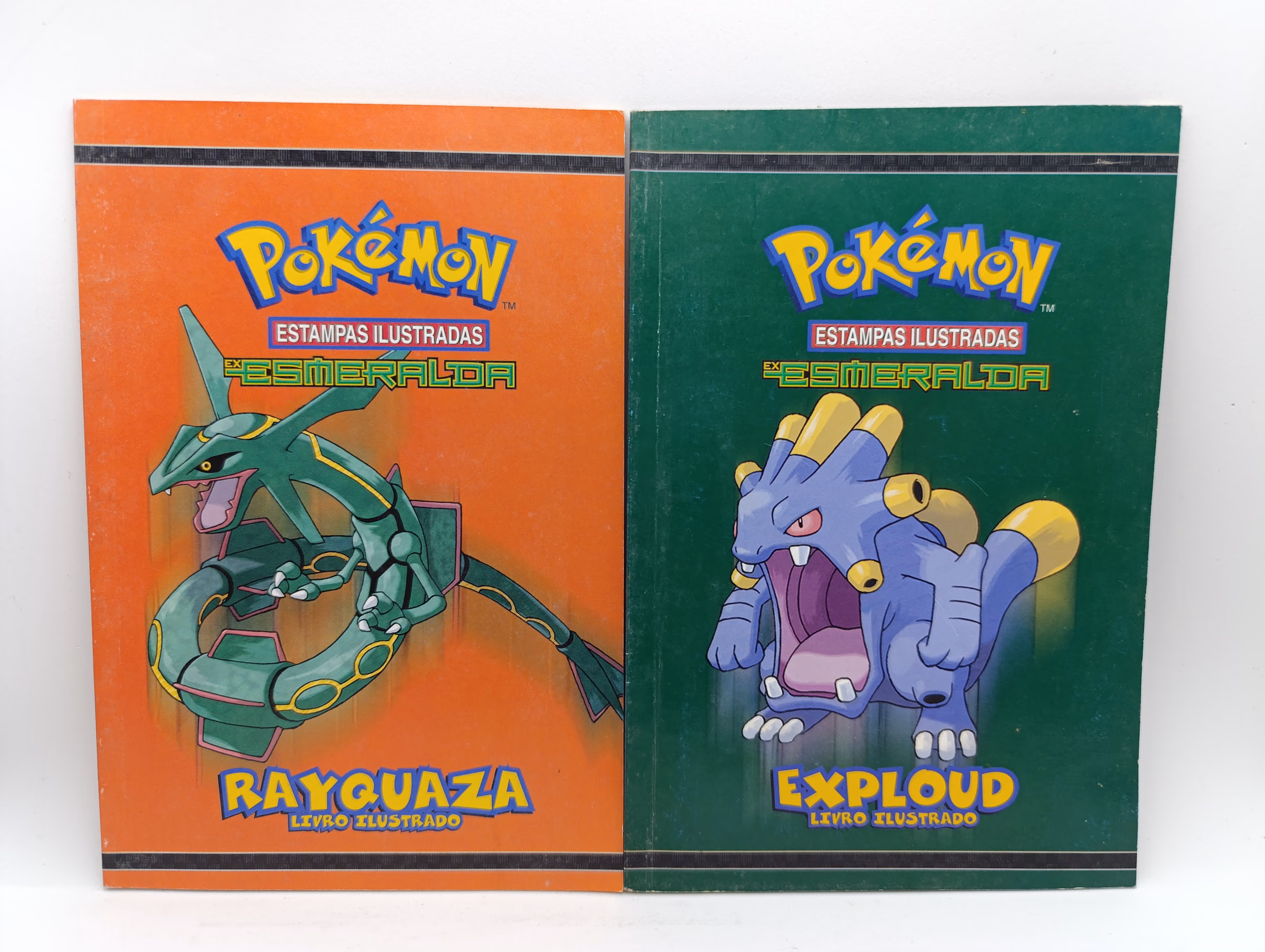 Pokemon EX Esmeralda Rayquaza Exploud - Livro Ilustrado
