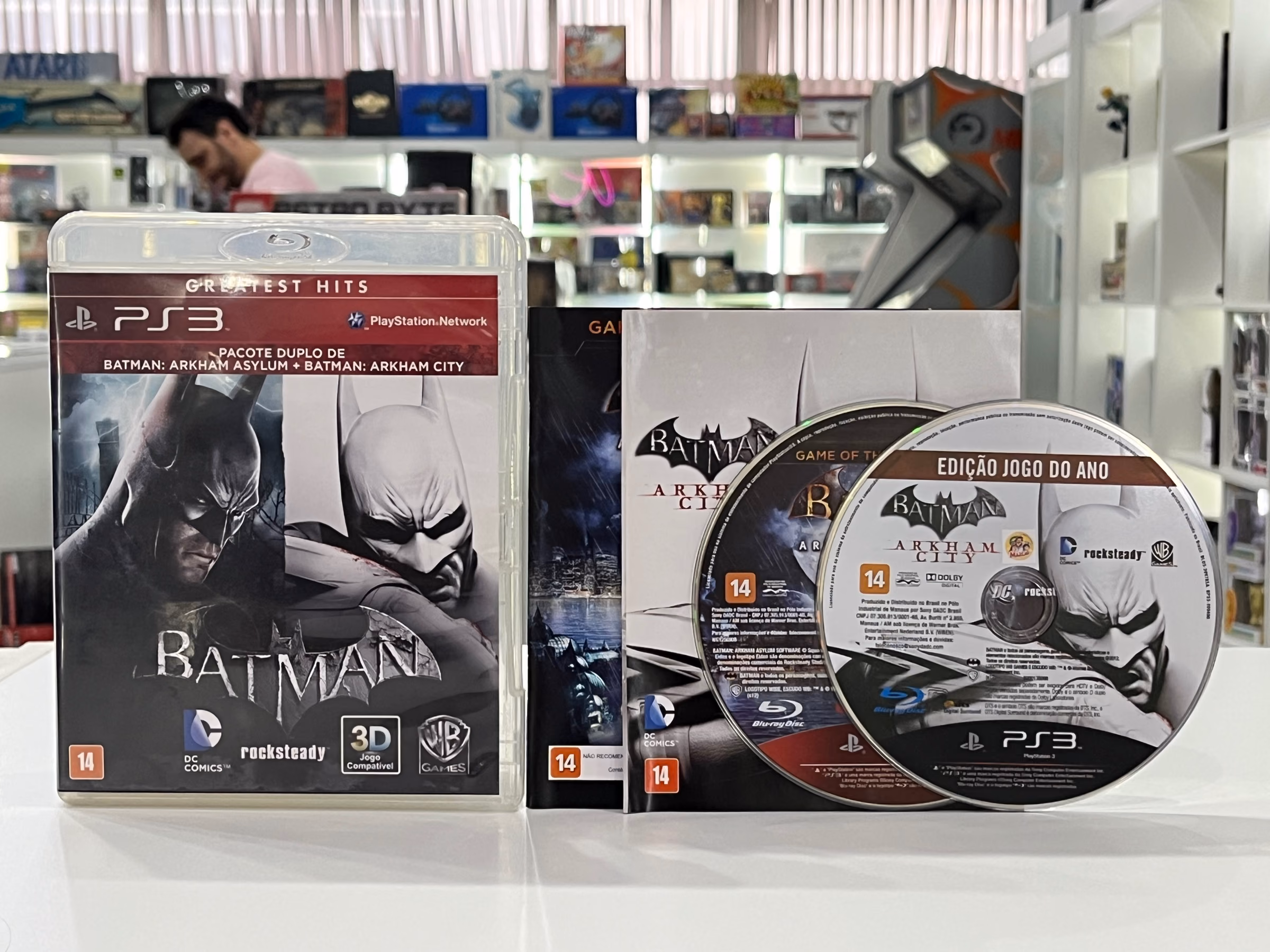 Batman Pacote Duplo Batman Arkham Asylum + Batman Arkham City - PS3